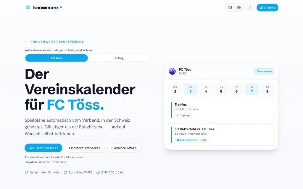 KnowMore – Screenshot